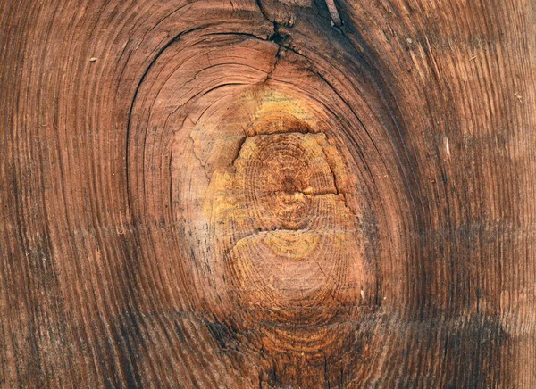 古い木材の背景のテクスチャです。ノットと釘穴を持つヴィンテージの木製の背景. — ストック写真
