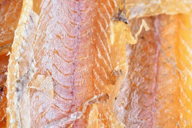 Kuru balık. Kurutulmuş balık arka plan doku. Kurutulmuş ballerus