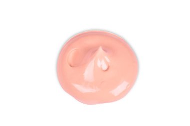 Sıvı makyaj Vakıflar damla beyaz zemin üzerine sürün.