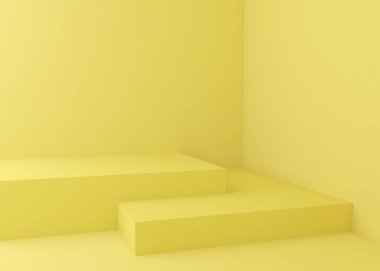 Ürün sunumu için Geometri görüntüleme arkaplanı, 3 boyutlu resimleme.