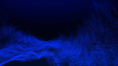 Soyut dalga parçacıkları arka plan, nokta dalgası. Bokeh Parçacıkları Arkaplanı. 