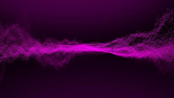 Abstract wave Particles Background, Dot wave. Bokeh Particles Background.