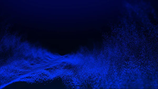 Abstract wave Particles Background, Dot wave. Bokeh Particles Background.