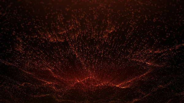 Абстрактне Хвильове Світло Particles Background Shine Dot Wave Фрагменти Бокі — стокове фото