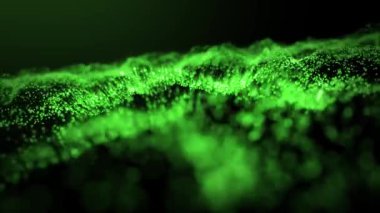 Soyut dalga ışık parçacıkları arka planı, parlayan nokta dalgası. Bokeh Parçacıkları Arkaplanı. 