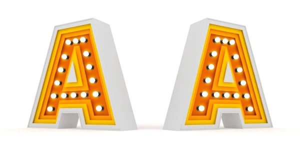 Πολύχρωμο Λαμπτήρα Αλφάβητο Λευκό Φόντο Clipping Διαδρομή Έτοιμη Για Χρήση — Φωτογραφία Αρχείου