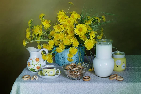 春の花のある静物 — ストック写真