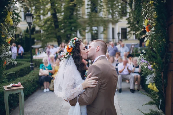 Ceremonie huwelijksboog — Stockfoto