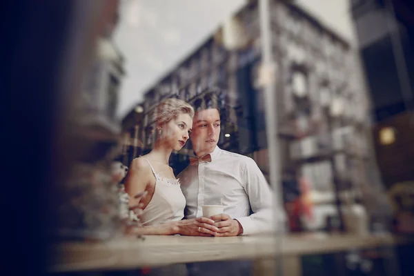 Giorno del matrimonio a Budapest — Foto Stock