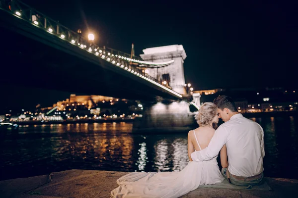 Bröllopsdag i Budapest — Stockfoto