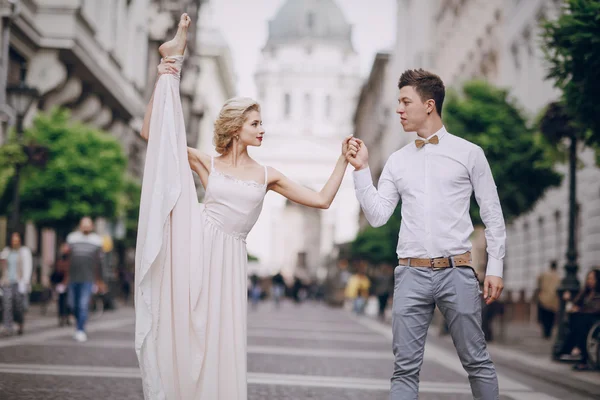 Dia do casamento em Budapeste — Fotografia de Stock