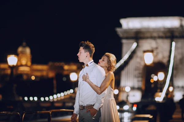 Düğün günü Budapeşte ' — Stok fotoğraf