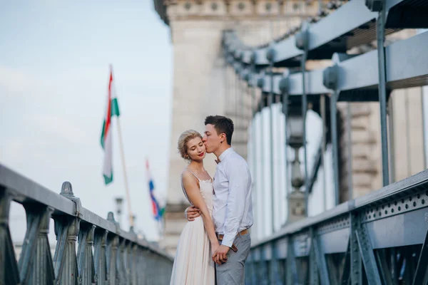 Dia do casamento em Budapeste — Fotografia de Stock