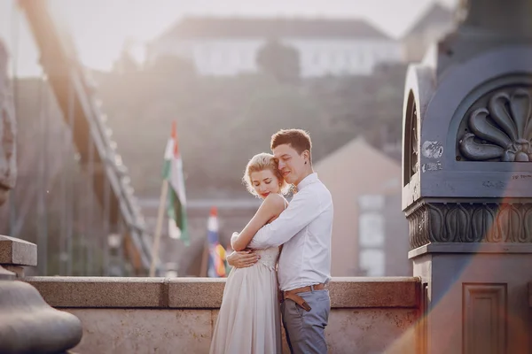 Düğün günü Budapeşte ' — Stok fotoğraf