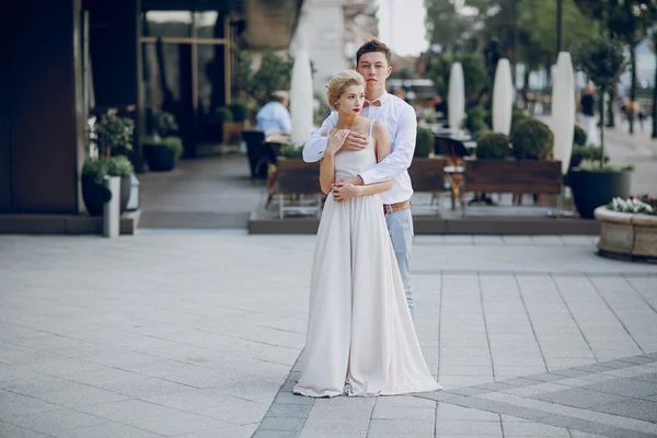 Giorno del matrimonio a Budapest — Foto Stock