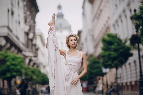 Hochzeitstag in Budapest — Stockfoto