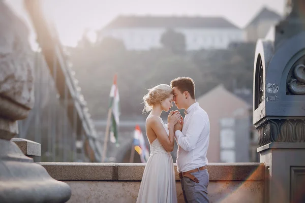 Bröllopsdag i Budapest — Stockfoto