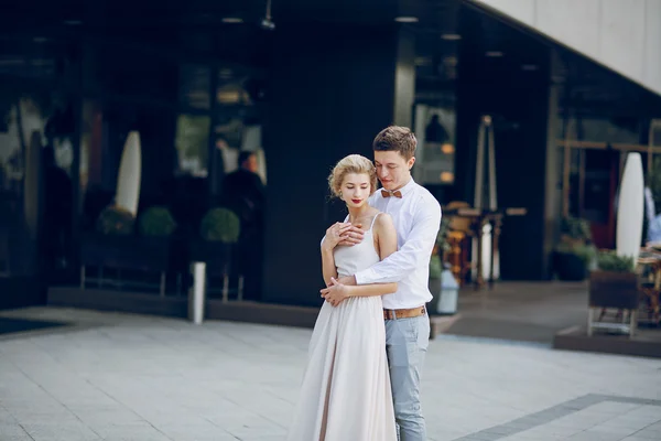 Giorno del matrimonio a Budapest — Foto Stock