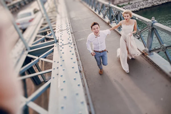 Dia do casamento em Budapeste — Fotografia de Stock