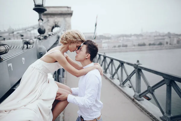 Dia do casamento em Budapeste — Fotografia de Stock