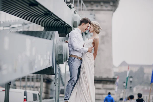 Día de la boda en Budapest — Foto de Stock