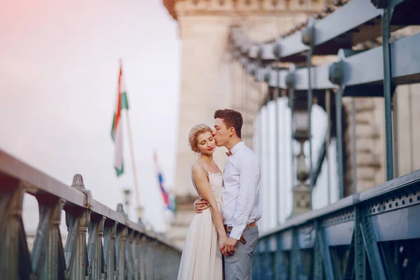 Dia do casamento em Budapeste — Fotografia de Stock