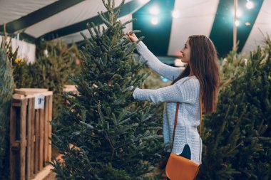 kız ve Noel ağacı