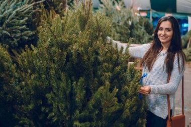 kız ve Noel ağacı