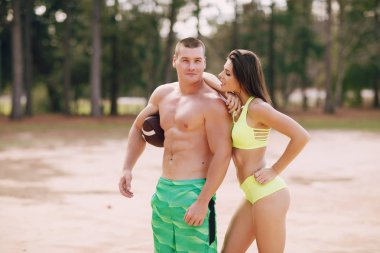 Güzel sportif Çift