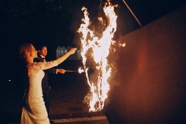 bir düğün Fireshow