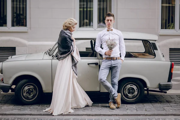 Hochzeitstag in Budapest — Stockfoto