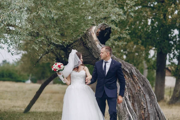 Couple in wedding day — Stock Photo, Image