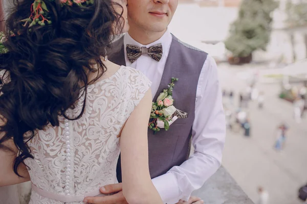 Casamento real na cidade velha — Fotografia de Stock