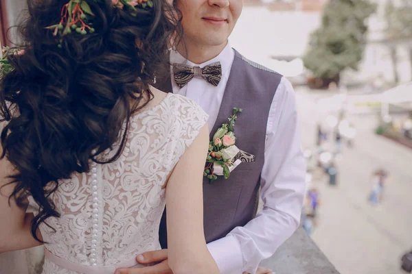 Boda real en el casco antiguo — Foto de Stock