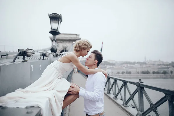 Dia do casamento em Budapeste — Fotografia de Stock