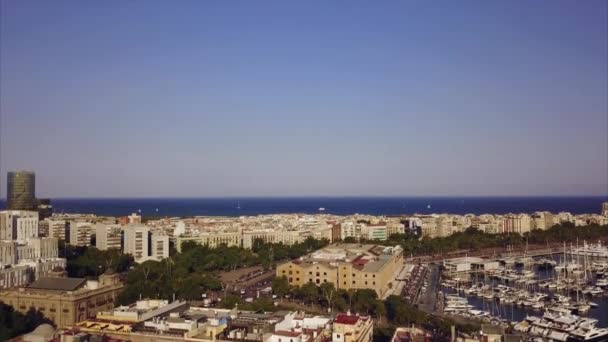 Yaz gün Barselona — Stok video