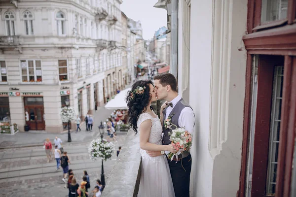 Royal wedding in the old town — Stock Photo, Image