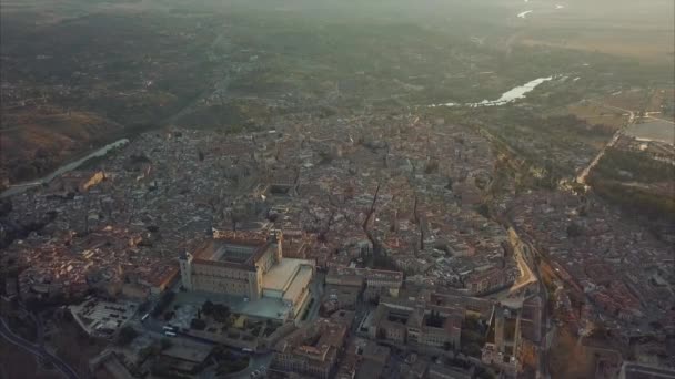 Antigua Toledo en Castilla-La Mancha, España — Vídeos de Stock
