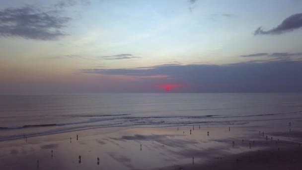 Prachtige zonsondergang in Bali — Stockvideo