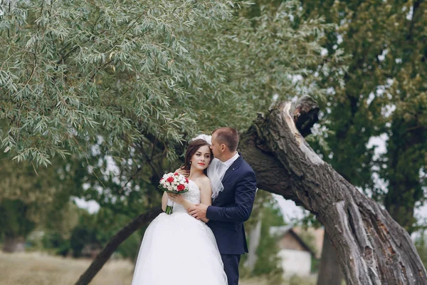 Couple in wedding day — Stock Photo, Image