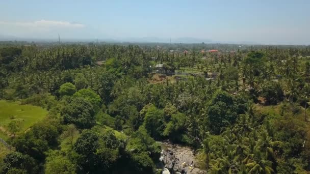 瀑布在印度尼西亚巴厘岛 — 图库视频影像