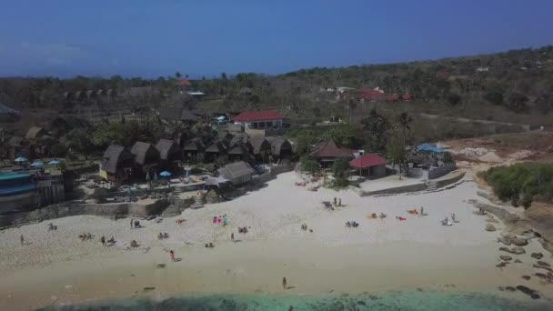 Синій океан на острові Балі Індонезія — стокове відео