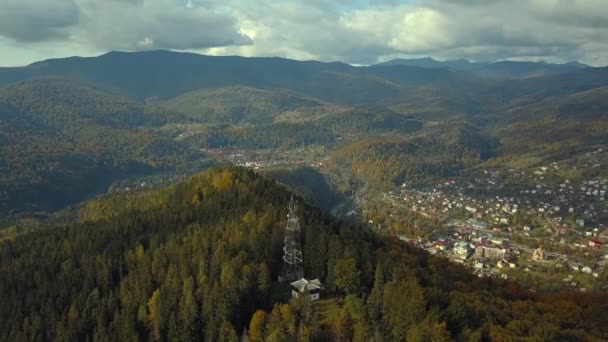 Зелені гори восени — стокове відео