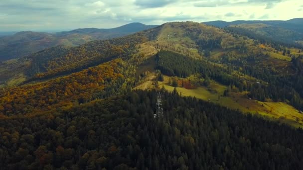 Zöld mountians ősszel — Stock videók