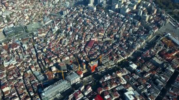하늘에서 터키 이스탄불의 보기 — 비디오