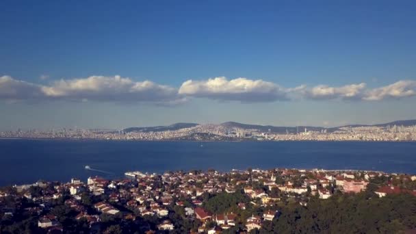 Vista de la isla principe en Estambul Turquía — Vídeo de stock