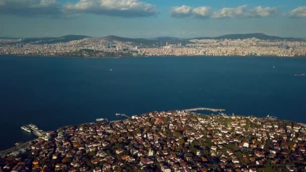 Вид на Острів принца в Стамбул, Туреччина — стокове відео