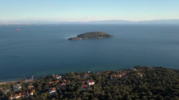 Vue sur l'île princière à Istanbul Turquie — Video