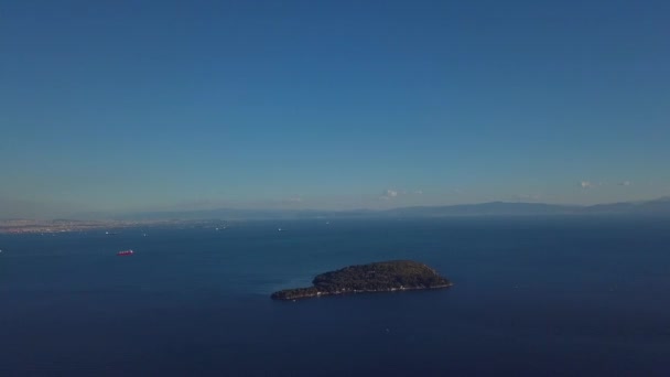 Vista de la isla principe en Estambul Turquía — Vídeo de stock