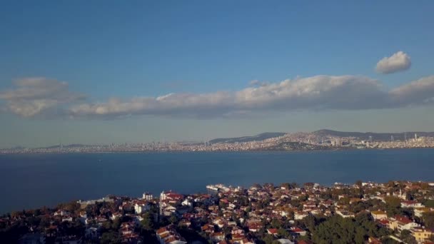 View of Prince island in istanbul Turkey — стоковое видео